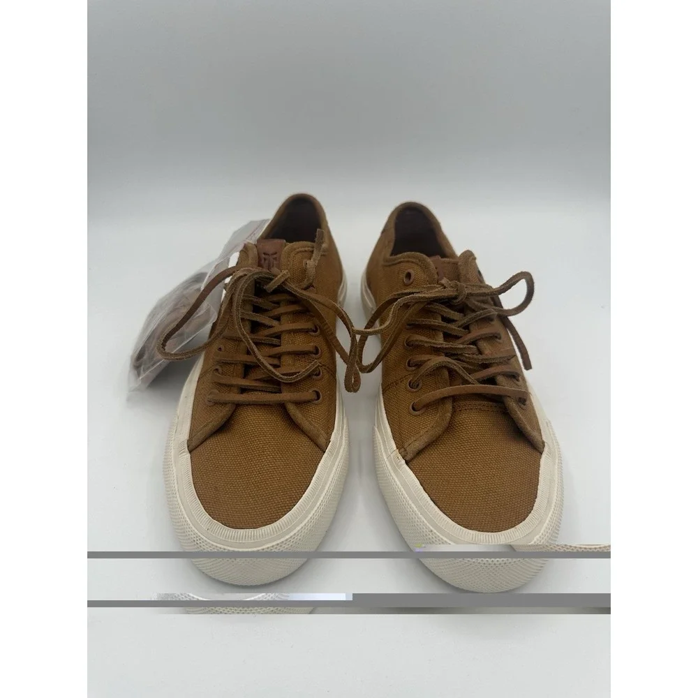 Frye Ludlow Canvas Low Top Sneakers Size 7.5US Brown